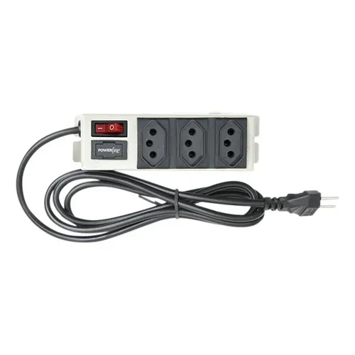 Filtro de Linha Metal 3 Tomadas Bivolt - Multicraft