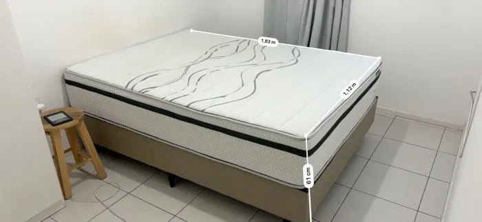 Cama box casal ortobom seminovo