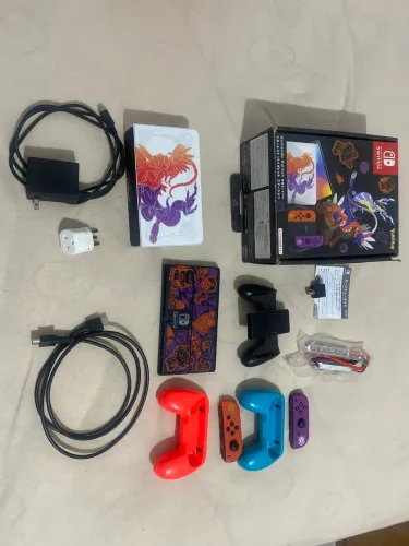 Nintendo Switch OLED Edicao Especial Pokemon Scarlet e Violet - Original Bloqueado