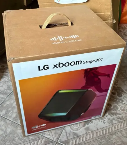 Caixa de Som LG XBOOM Stage 301 com LED nova