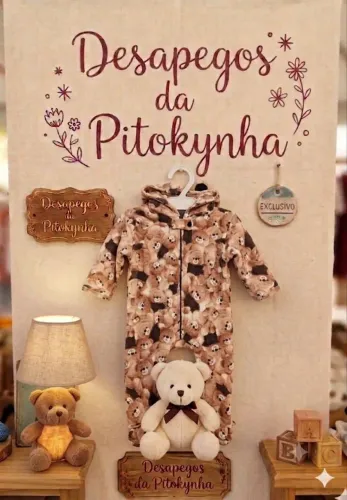 Macacão bebe  1 ano com orelhinhas na touca e nos pezinhos 