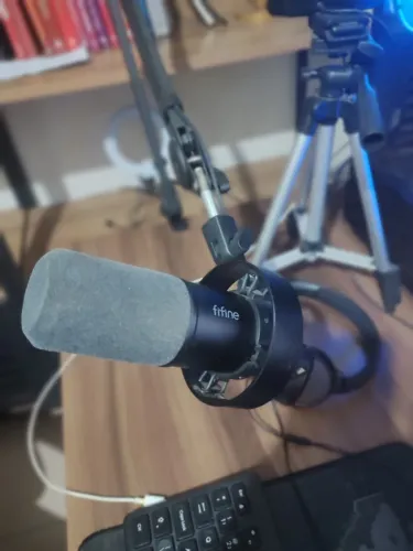 Microfone dinâmico para Streaming vocal,XLR/USB Mic para PC