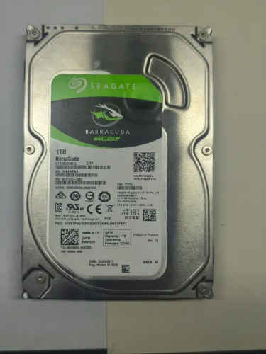 HD 1TB Seagate BarraCuda 3.5" SATA 3 - Saúde 100%