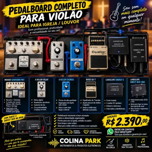 Pedalboard Completo Para Violão 
