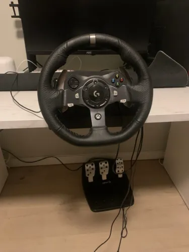 VOLANTE G920 + PEDAIS COM CAIXA