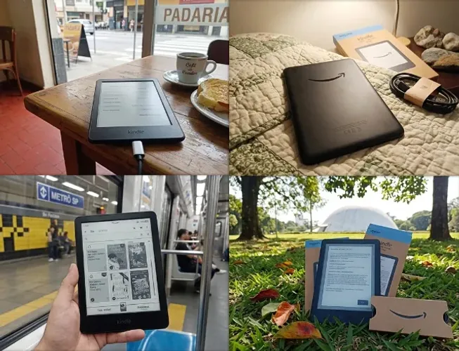 Kindle 16GB (Geração recente, 11a) Tela antirreflexo, luz frontal ajustável, Cor Preta.