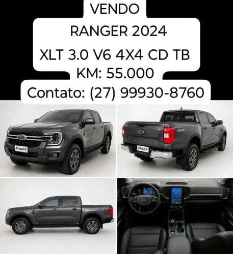 Ford Ranger XLT 3.0 V6 4X4 CD TB Die. Aut. 2024