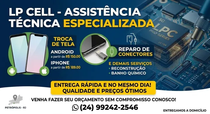 Celular quebrado? Consertamos no MESMO DIA! ?