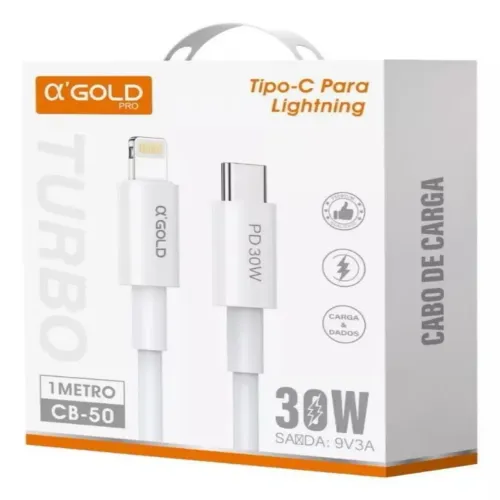 CABO PARA IPHONE TURBO 30w