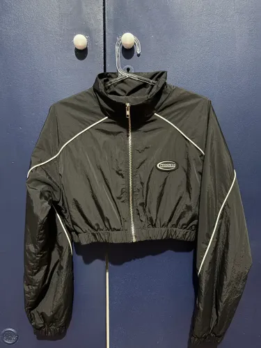 Corta Vento Cropped Refletivo