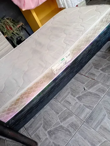 Cama box + colchão solteiro
