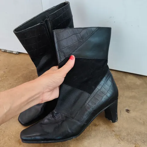 Bota de couro 