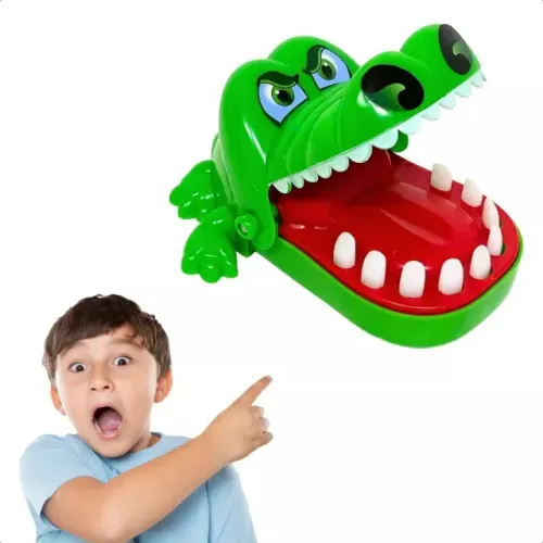 Brinquedo crocodilo morde dedo (entregamos)