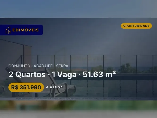 Conjunto Jacaraípe: Apartamento 2 quartos em área promissora, não perca!