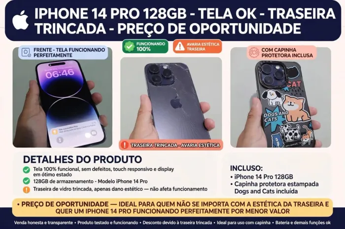 IPHONE 14 PRO TODO ORIGINAL 128g