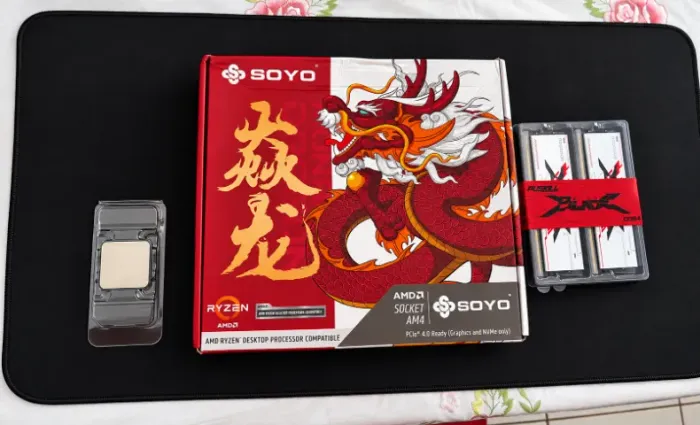KIT AMD RYZEN 7 5800X + PLACA MÃE B450M-D4-PRO + 16 GB 3600MHz