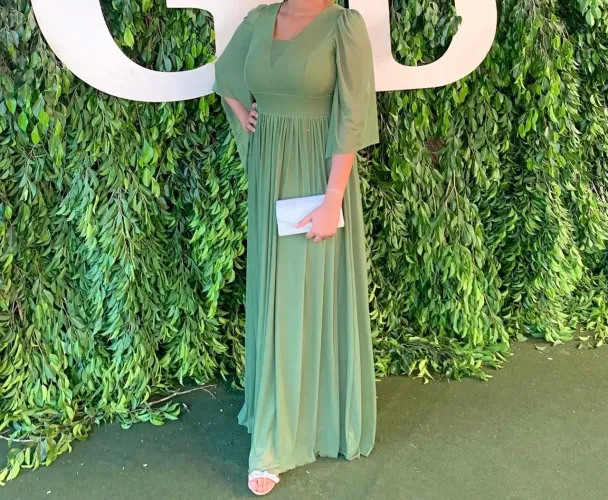 Vestido de festa - Verde Oliva