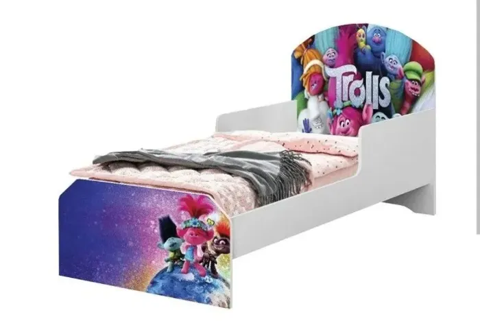 Cama Infantil com Colchão - Trolls