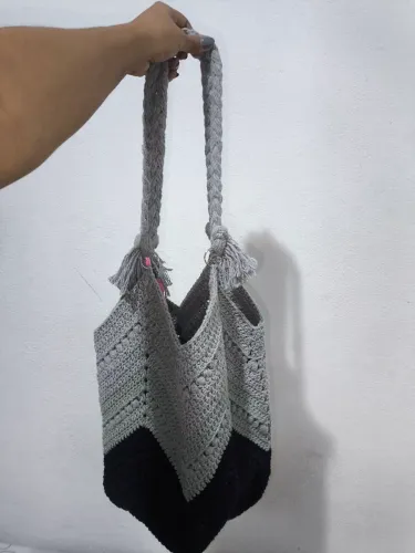 Bolsa de crochê (bolsa saco)