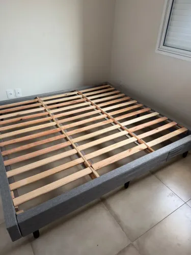 CAMA BOX EMMA KING SIZE (SEM COLCHÃO)