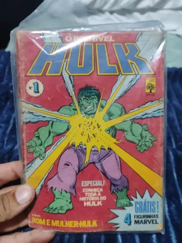 HQ O incrível Hulk Numero 1  para colecionadores Bem conservada!