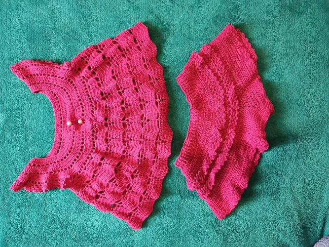 Conjunto para menina crochê