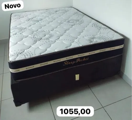 Cama box colchão e base