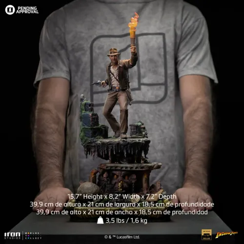 Estátua Indiana Jones Deluxe - Indiana Jones - Art Scale 1/10 - Iron Studios