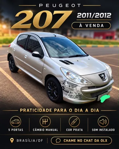 Peugeot 207 XR 1.4 Flex 8V 5P 2012