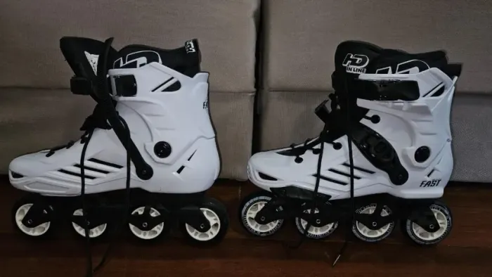 Patins HD Inline - Fast Branco