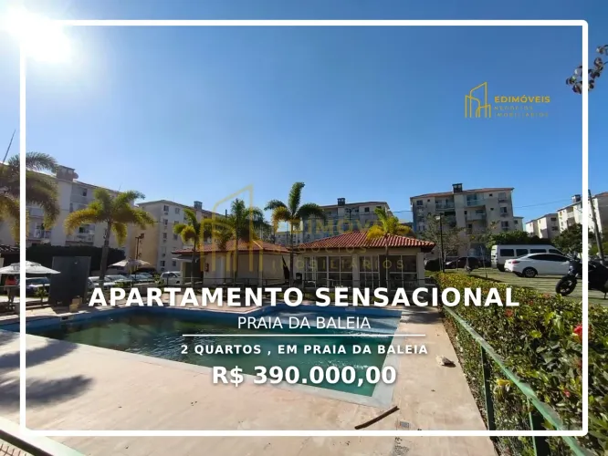 Seu novo lar na Praia da Baleia: 2 quartos e lazer completo!
