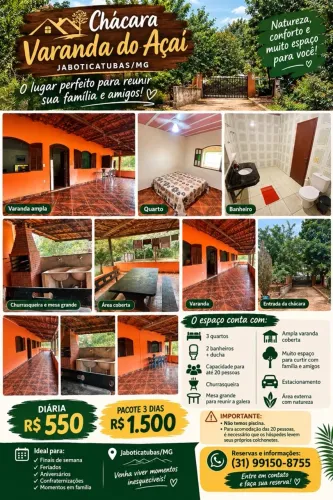 Aluga se uma chácara na natureza