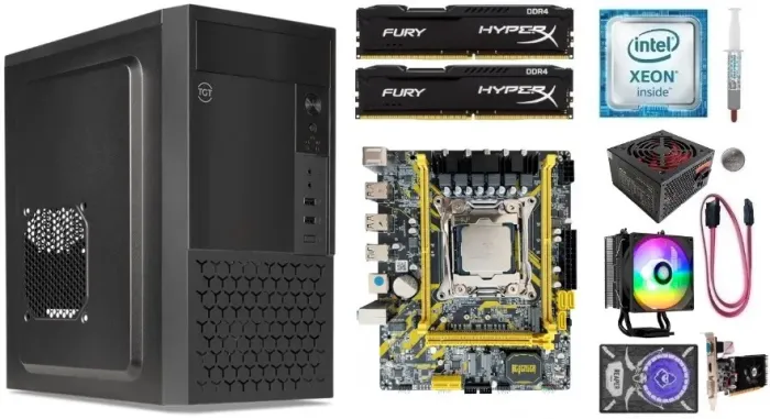 PC HOME XEON E5 2660 V3 16gb GT210 + Gabinete + SSD + HD + Cooler