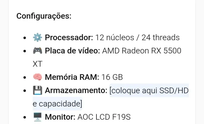Computador pc