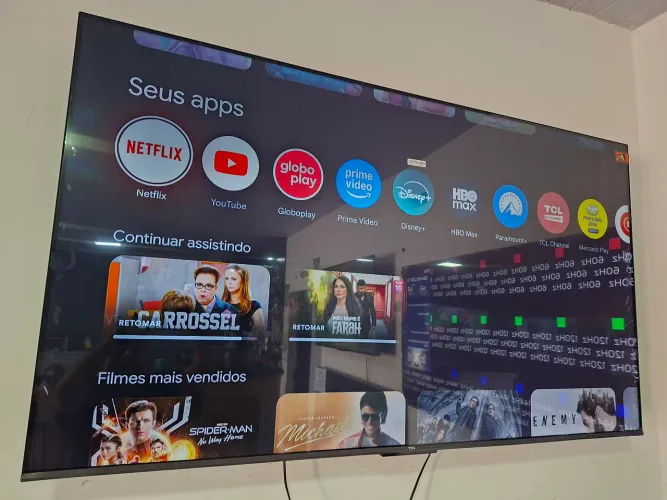 65 POLEGADAS ANDROID ULTIMA GERAÇÃO GOOGLE TV FAÇO ENTREGA SEM CUSTO DEIXO INSTALADA
