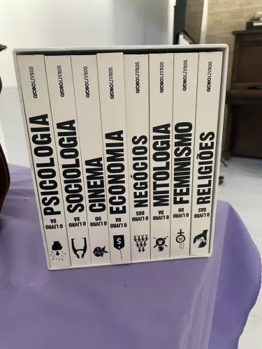Livros box Psico/Soc/Cin/Econ/Neg/Mit/Femin/Religioes