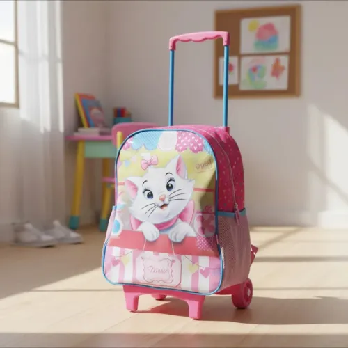Mochila Escolar Infantil Marie Com Rodinhas