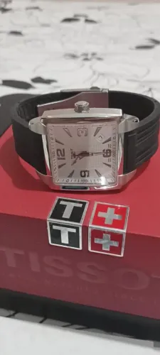 Relógio Tissot Quadrato Suíço Original - Kit Completo Com Caixa E Manuais