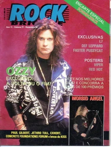 Revista Rock Brigade 77 Raridade Peça de Colecionador