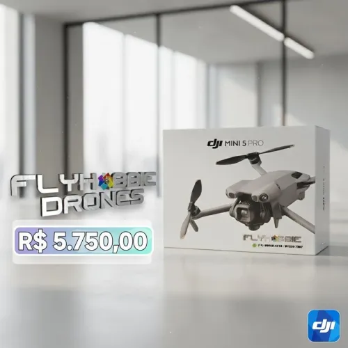 DJI Mini 5 pró  com rádio sem tela( 1 bateria ) lacrado e 1 ano de garantia dji Brasil