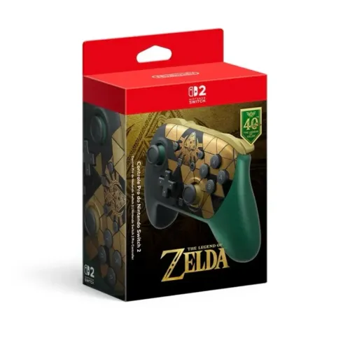 Nintendo Switch 2 Pro Controller The Legend Of Zelda 40th Anniversary Edition