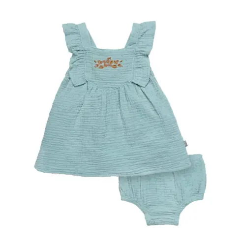 Vestido bebê com Calcinha Tapa-Fralda, Importado EUA - Modern Moments by Gerber