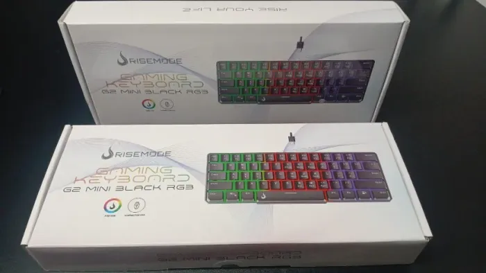 Teclado Rise mode G2 Black RGB controlavel 60% semi mecanico.