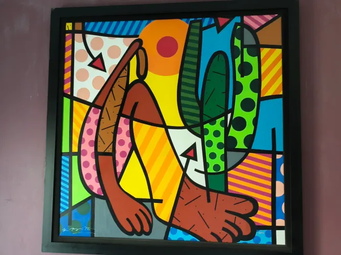 Quadro original Romero Brito Abaporu releitura