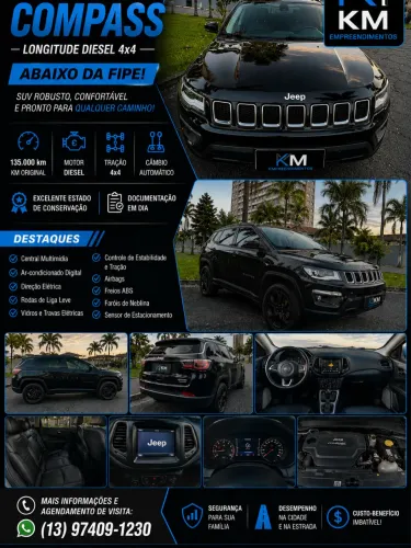 Jeep Compass Longitude 2.0 4X4 Dies. 16V Aut. 2017