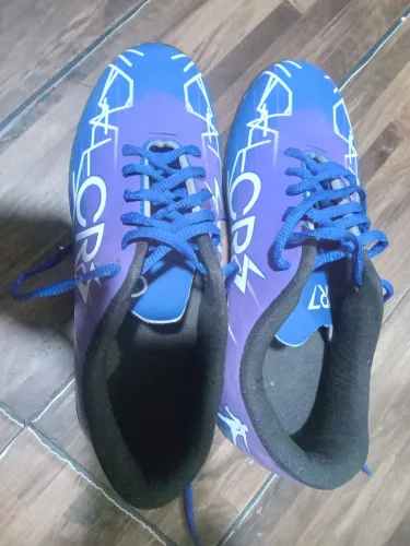 Chuteira CR7 Rosa com Azul - Tam 40 - NOVA*
