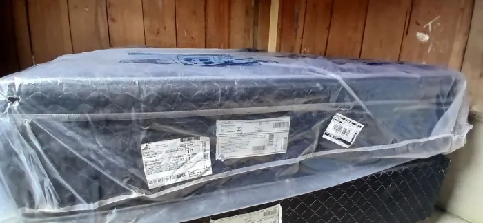 Cama Box Pérola negra 138x188x32