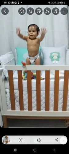BERÇO SEM USO NOVO! C COLCHAO NOVO ORTOBOM SEM USO!