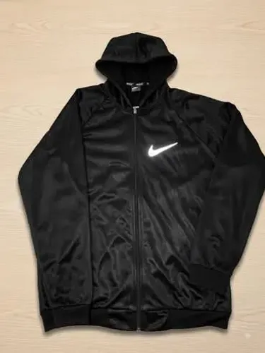 Jaqueta Moletom Nike Preto Com Capuz Seminovo.