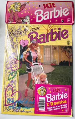 Revista Kit Barbie Lacrada (1995) Abril Jovem - Item Raro de Colecionador